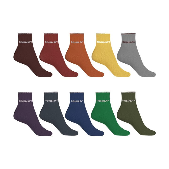 Donnay Unisex Kids Multi 10 Pack Quarter Socks Childrens Size C8 - C13