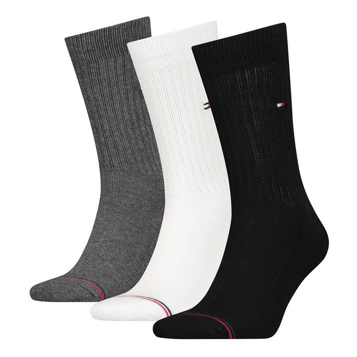 TOMMY HILFIGER BODYWEAR SPORTS 3 PACK MENS CREW SOCKS