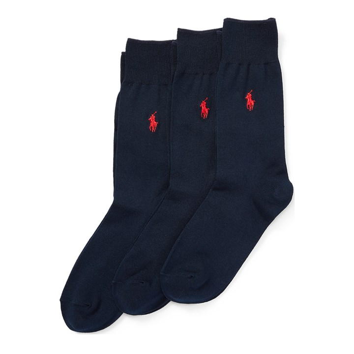 POLO RALPH LAUREN MEN'S 3 PACK CREW SOCKS