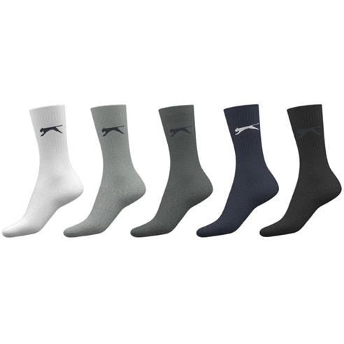 Slazenger - 5 Pack Crew Socks Mens Size 12+