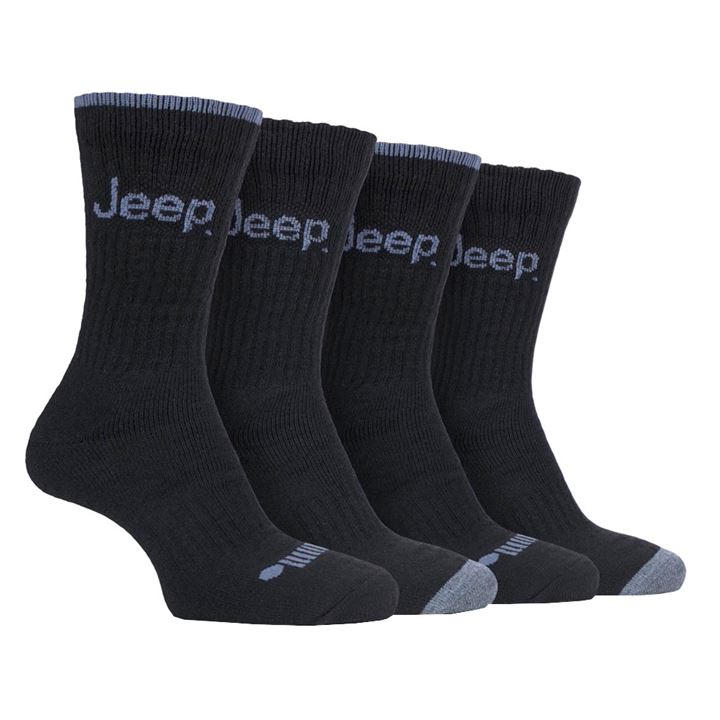 JEEP 4 PACK PERFORMANCE BOOT SOCKS MENS