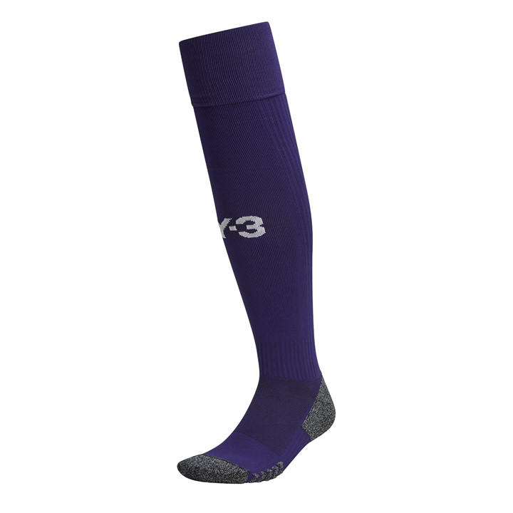 Y-3 X Real Madrid Fourth Kit Socks 2023 2024 In Purple