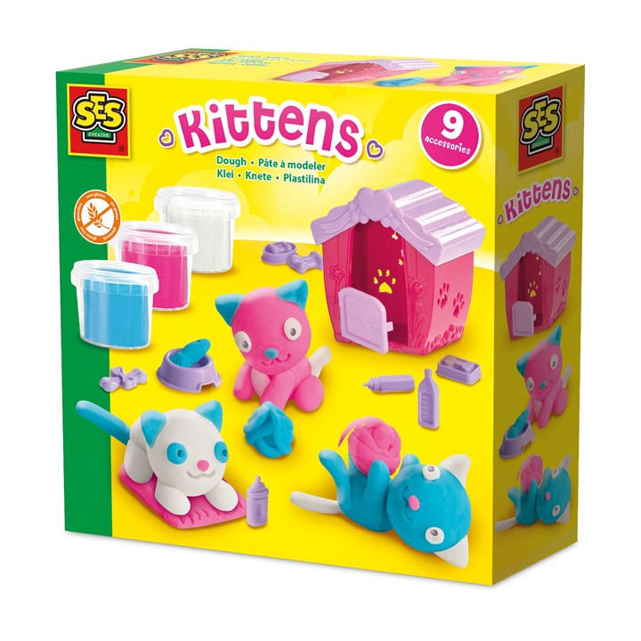 Ses Creative Unisex Kids Multi Dough - Kittens