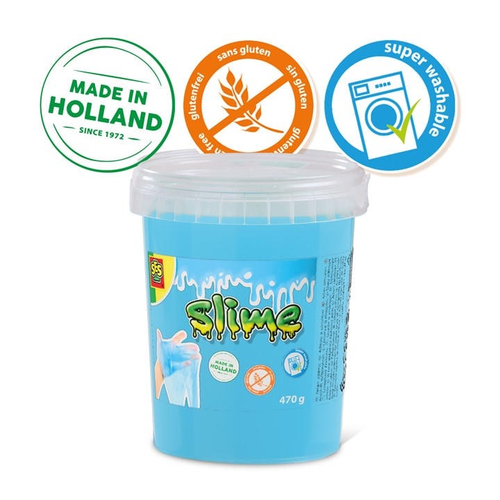 Ses Creative Unisex Kids Multi Slime - Blue Glitter 470 G -