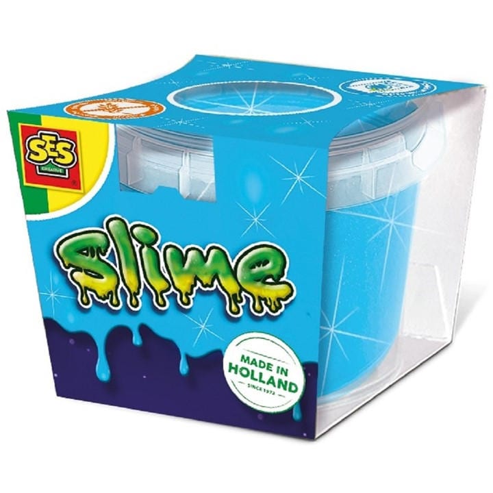 Ses Creative Unisex Kids Multi Slime - Blue Glitter 140 G -