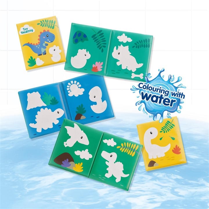 SES Creative Bath book - Colouring with water dinos - Multi
