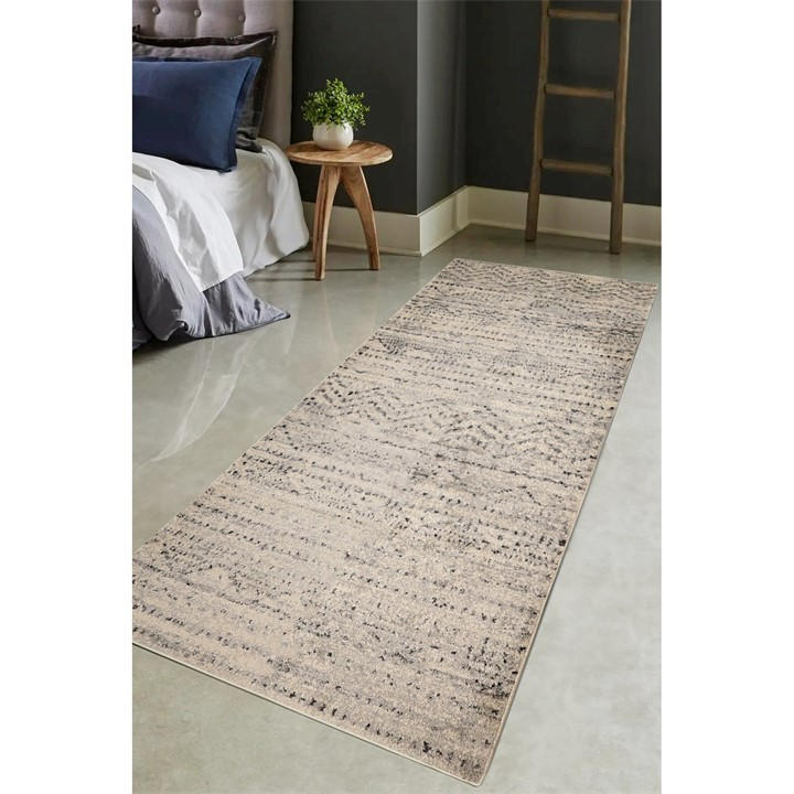 Homemaker Unisex Grey Venice Linezag Runner 80X200cm
