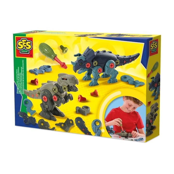 SES Creative Dinosaurs screw constructions - Multi