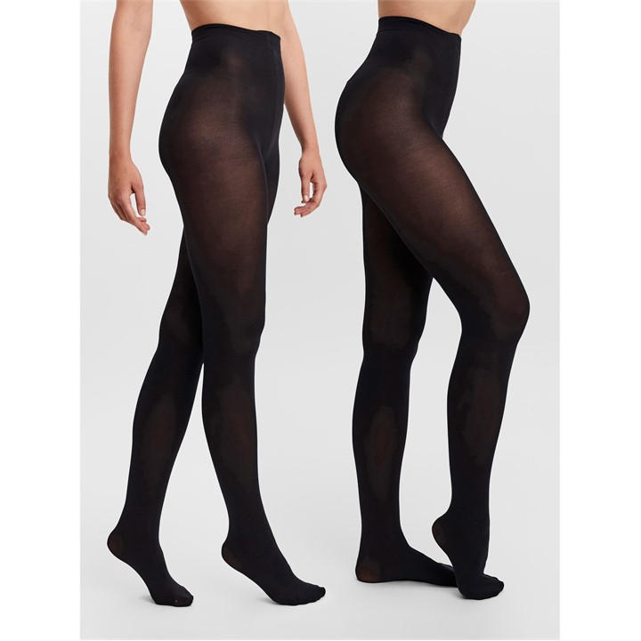 Vero Moda Women's Black 40 Denier Tights 2 Pack Large