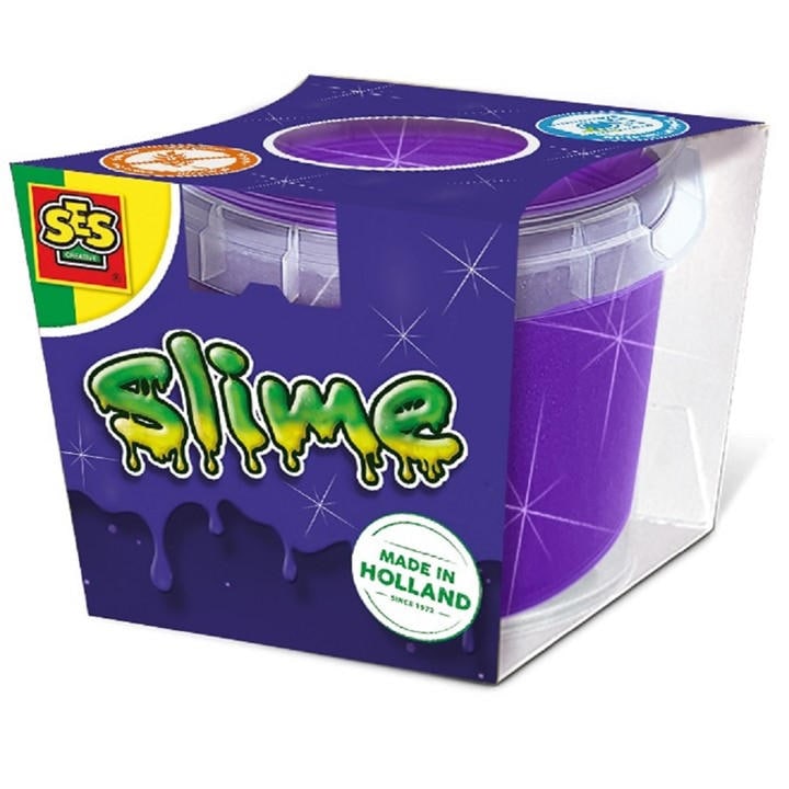 Ses Creative Unisex Kids Multi Slime - Purple Glitter 140 G -