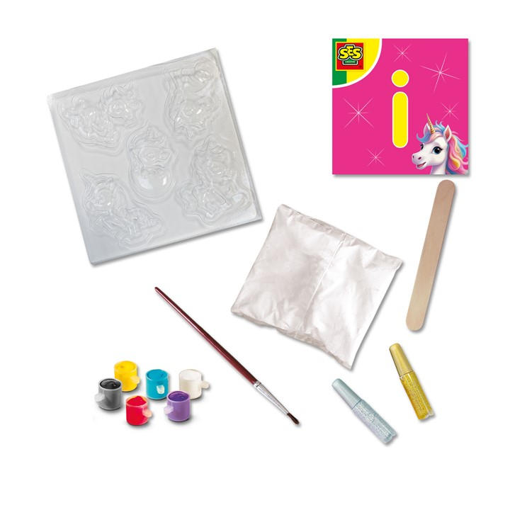 SES Creative Unicorn - Casting and painting - Baby unicorns - Multi