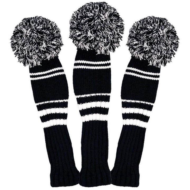 Longridge Unisex Black Pom-Pom Headcovers