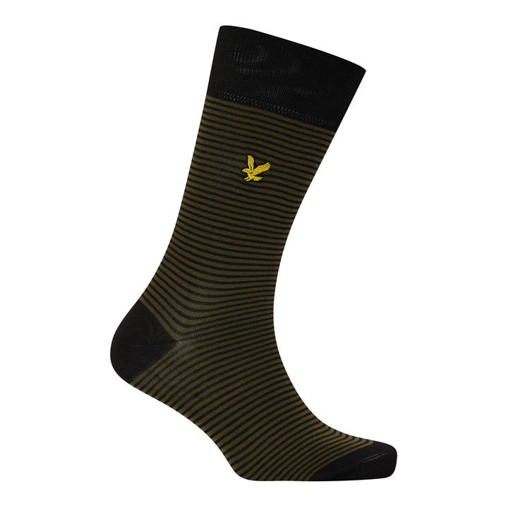 Blk/Olive/Agyl - Lyle and Scott - 5Pk Mix Socks Sn99