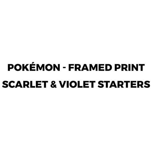 Pokemon - Pokémon - Framed print Scarlet & Violet Starters