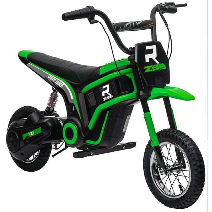 HOMCOM HOMCOM 24V Electric Motorbike with Twist Throttle - Green