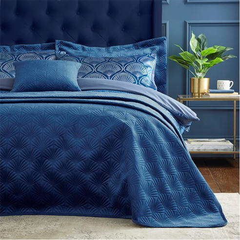 Catherine Lansfield - Deco Pearl Quilted Quilted Bedspread