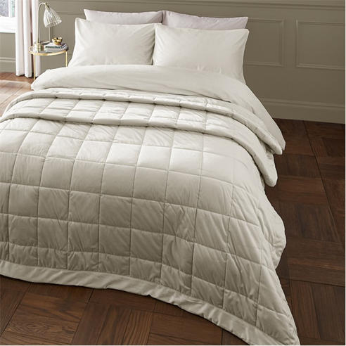 Catherine Lansfield - Kingsley Matt Velvet Quilted Bedspread