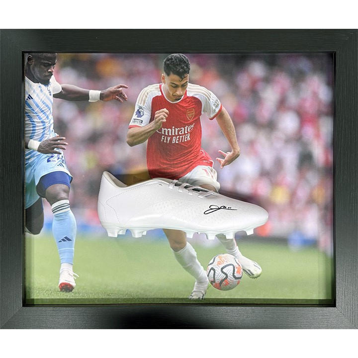 Red - AllStarSignings Ltd - Gabriel Martinelli Arsenal signed Adidas boot