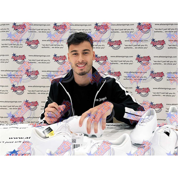 Red - AllStarSignings Ltd - Gabriel Martinelli Arsenal signed Adidas boot