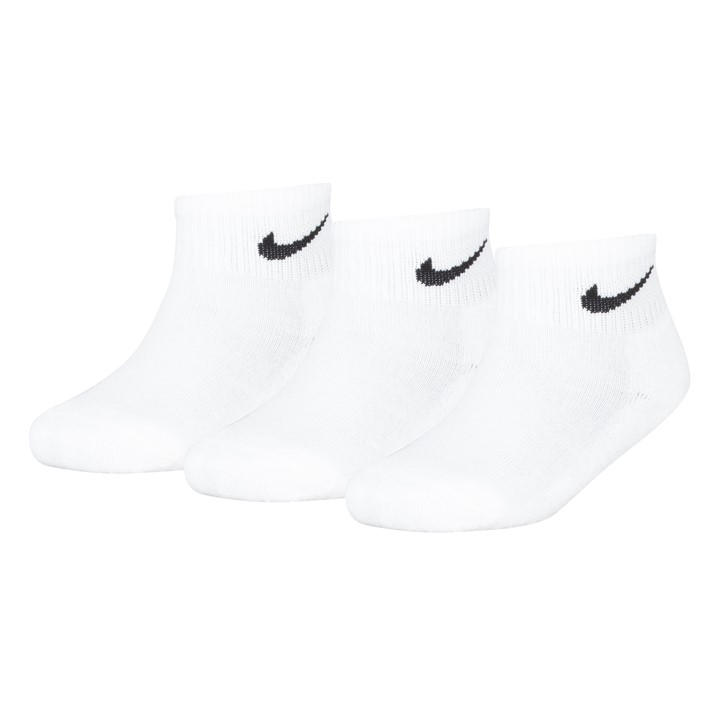 Nike Unisex Kids White Basic Ankle 3Pk Childs - Chd C9-2.5