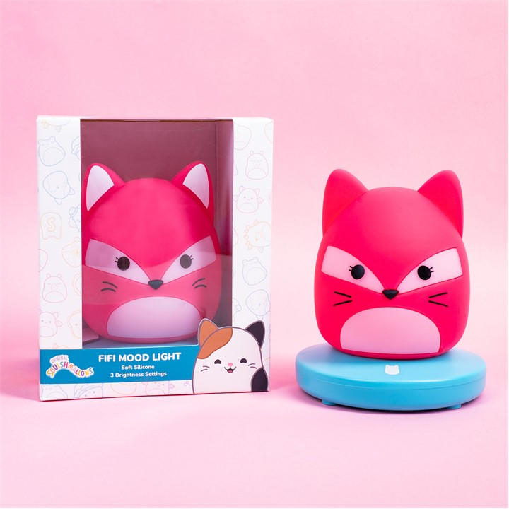 Squishmallows Unisex Kids Pink Mood Light - Fifi The Fox