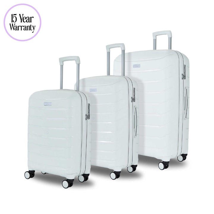 Rock Unisex White Prime Suitcase Large
