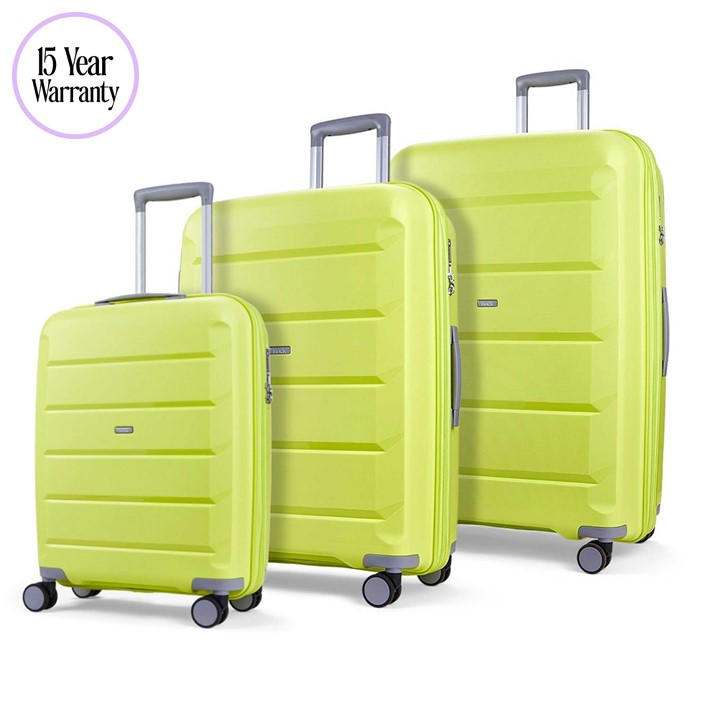 Rock Unisex Green Tulum Suitcases Lime Large