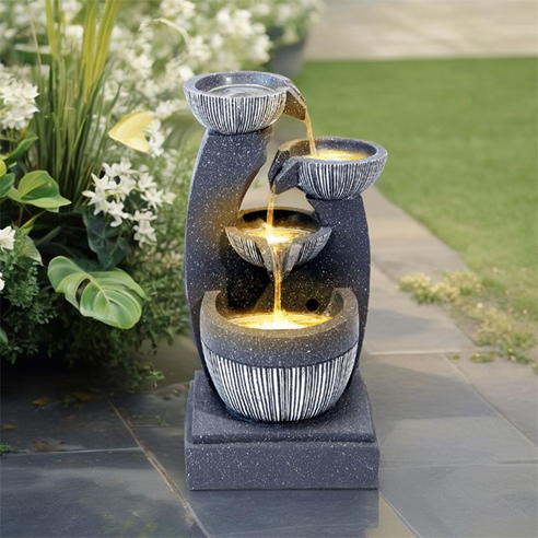Breeins - Water Fountain Rockery Decoration