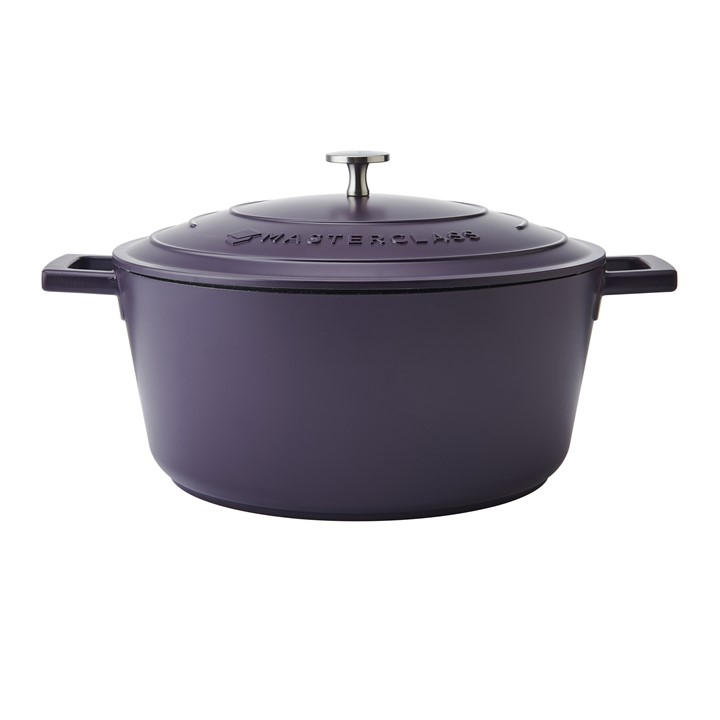 Masterclass Unisex Purple Cast Aluminium Casserole Dish Large