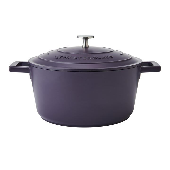 Masterclass Unisex Purple Cast Aluminium Casserole Dish Large