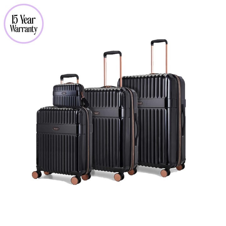 Rock Unisex Black Selene Suitcases Charcoal
