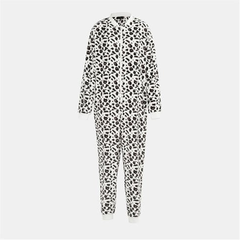 Linea - Leopard Print Fleece Onesie Women