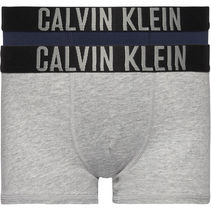 Calvin Klein Boys Grey 2 Pack Boxer Shorts Size 7