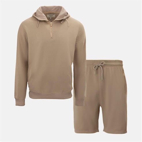 Firetrap - Hood Shirt and short Set Mens