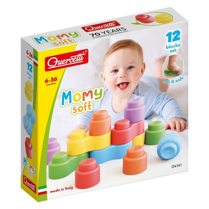 Quercetti Unisex Kids Multi Momy Soft 12 Pieces
