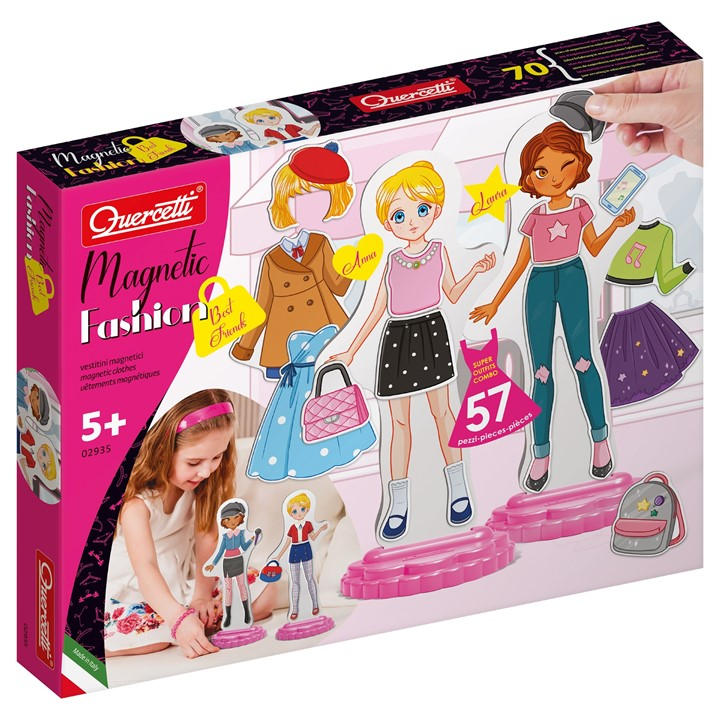 Quercetti Unisex Kids Multi Magnetic Fashion - Best Friends