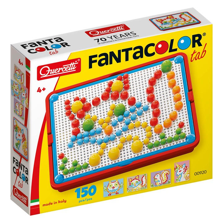 Quercetti Unisex Kids Multi Fantacolor Tab - 150 Pegs