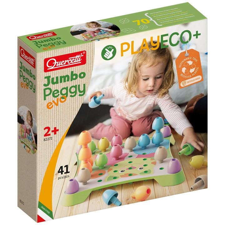 Quercetti Unisex Kids Multi Play Eco+ Jumbo Peggy Evo