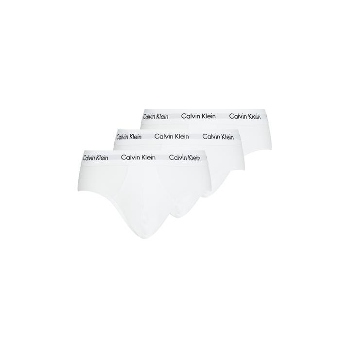 Calvin Klein Men's White 3 Pack Briefs - Small