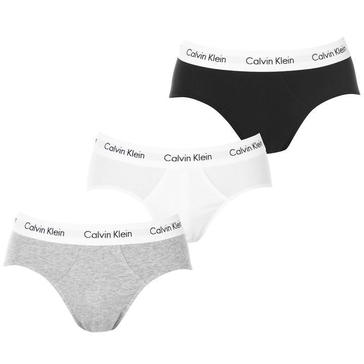 Calvin Klein Men's White 3 Pack Briefs - Small