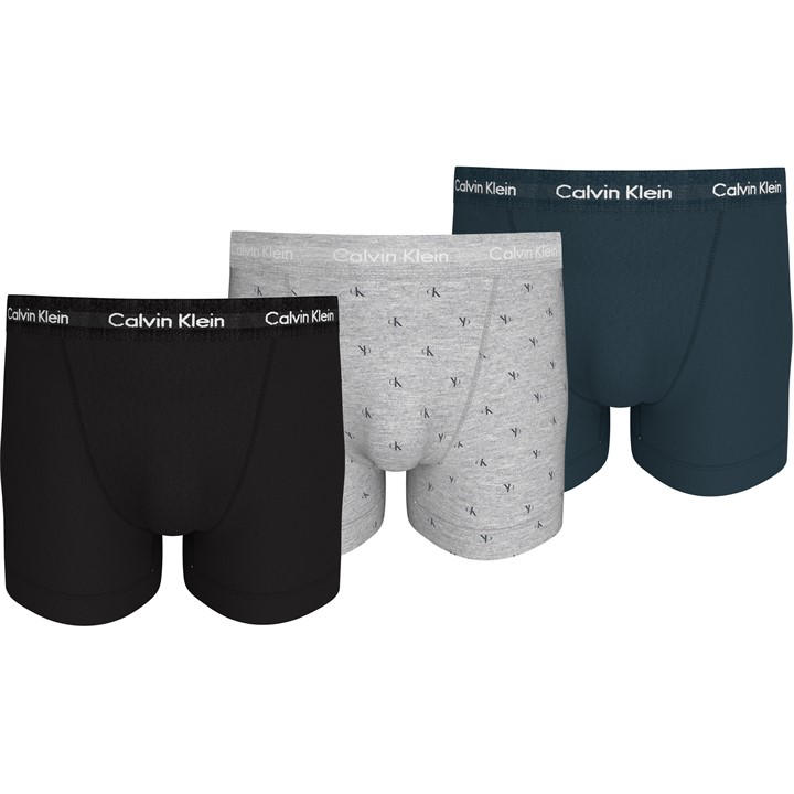 Calvin Klein Men's Black Cotton Stretch Boxer Shorts - Extra Small