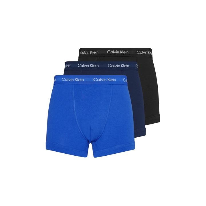 Calvin Klein Men's Blue Cotton Stretch Boxer Shorts Medium