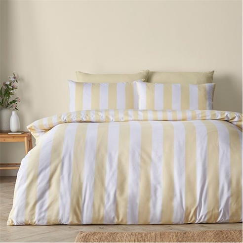Catherine Lansfield - Cove Stripe Reversible Duvet Cover Set