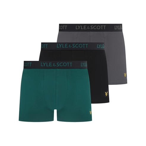 Lyle and Scott - Men's Barclay Cotton Mid-Rise 3 Pack Boxers