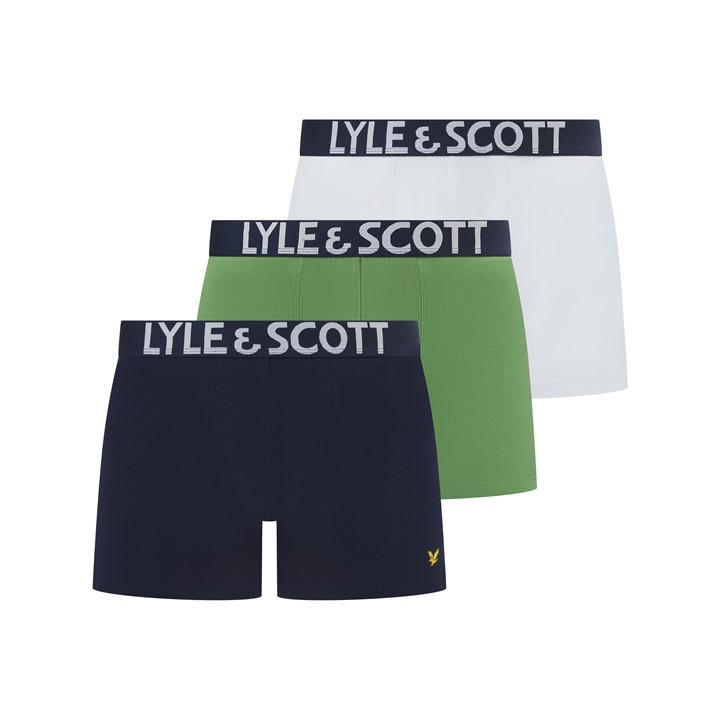 Jack And Jones Men's Multi Dragon 3-Pack Boxer Trunk Small