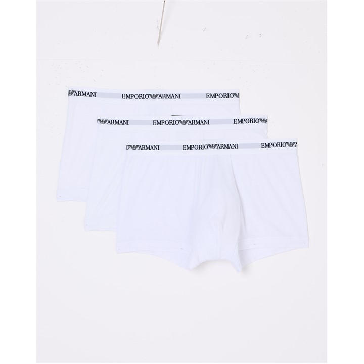 Emporio Armani Men's White 3 Pack Bottom