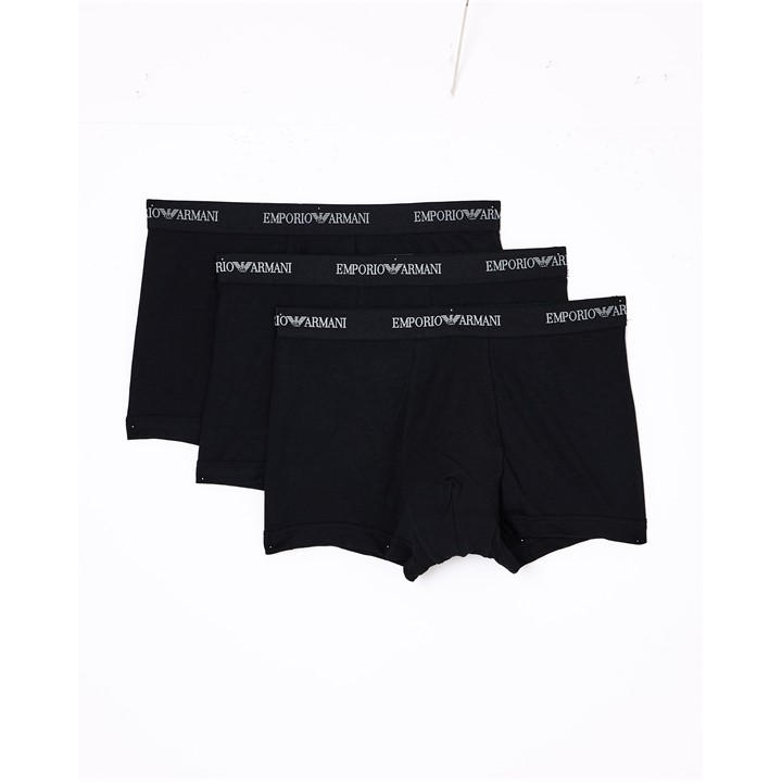 Emporio Armani Men's Black 3 Pack Bottom 2XL