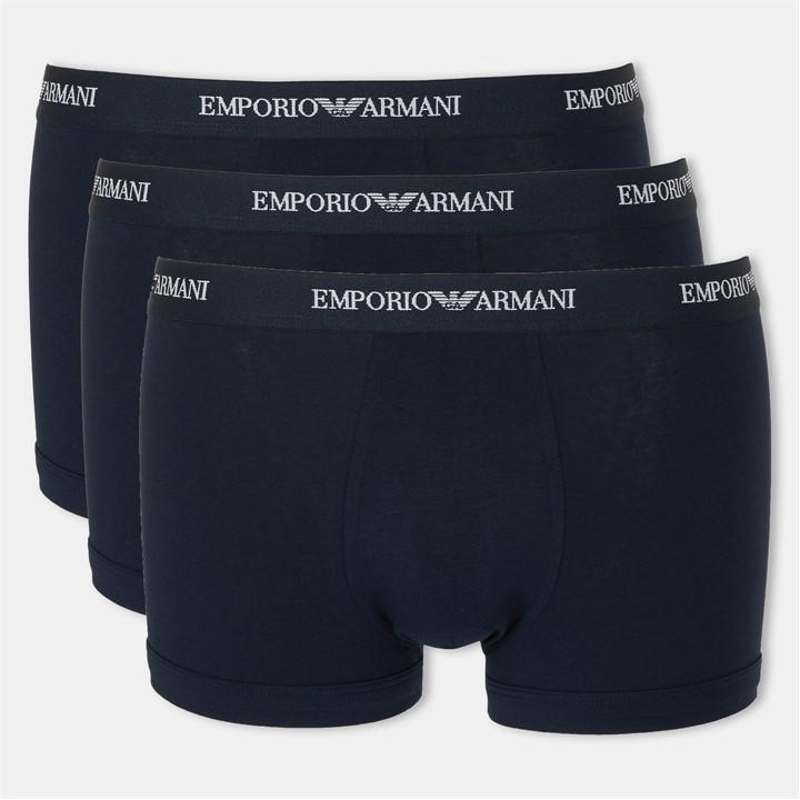 Emporio Armani Men's Blue 3 Pack Bottom