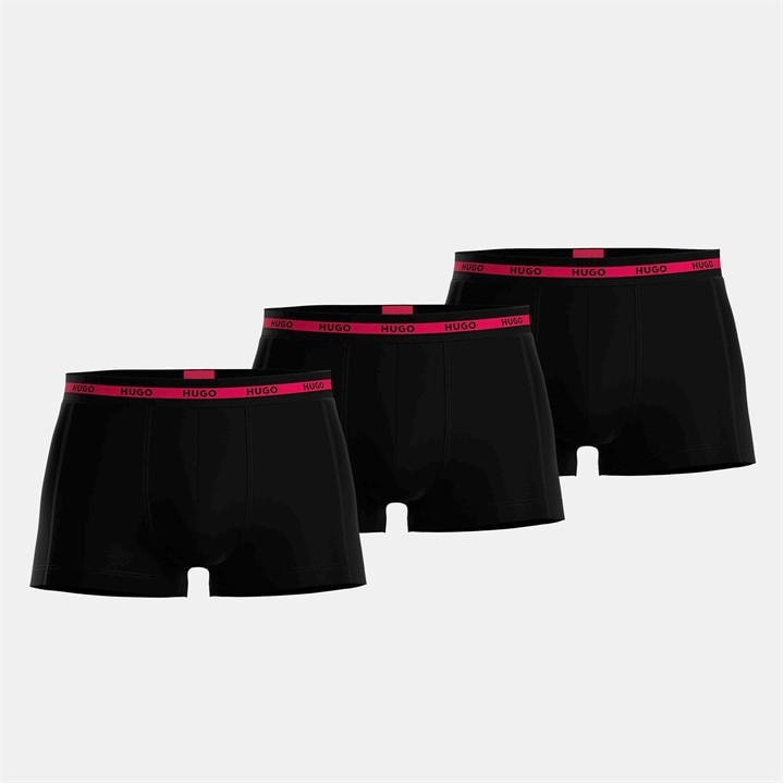 Hugo Men's Black Original 3 Pack Boxers Large