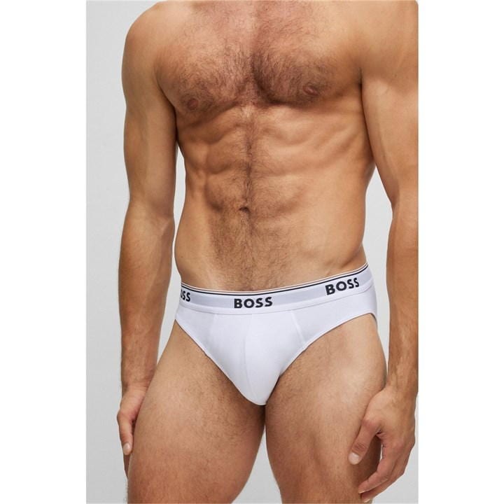 White 100 - Boss - Men's 3 Pack Briefs